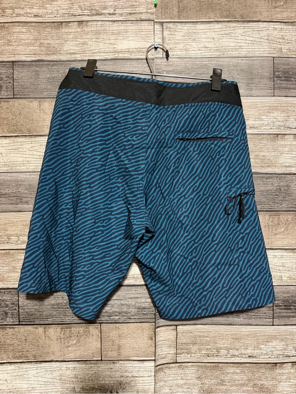 Da Hui Boardshorts Men’s 30 Blue (Inseam 10) Drawstring Cargo Pocket